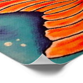 "Koi Fish" Tattoo Style Art Poster Afdrukken (Hoek)