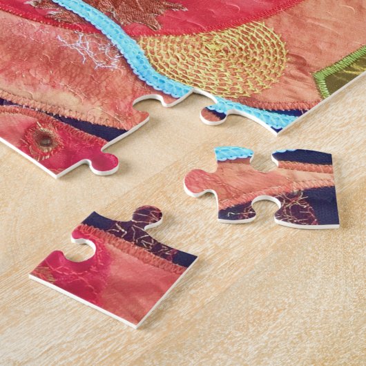 Koi Fish Textile Art Legpuzzel (Zijkant)