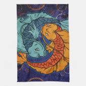 Koi Fish Theedoek (Verticaal)