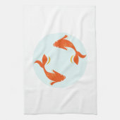 Koi Fish Theedoek (Verticaal)