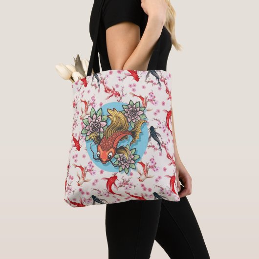 Koi Fish Tote Bag