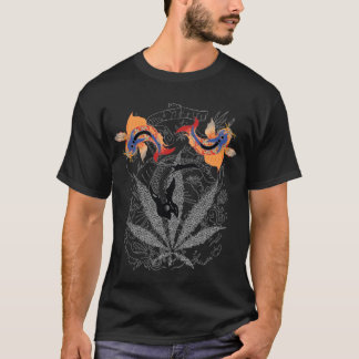 Koi Fish Triple Black Graphic T-shirt