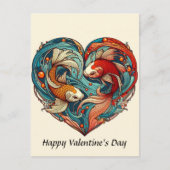 Koi Fish Valentijn Briefkaart (Voorkant)