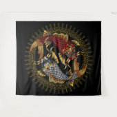 Koi Fish Wandkleed (Voorkant (horizontaal))