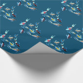 Koi Fish waterverf Cadeaupapier (Hoek)