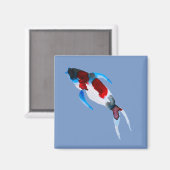 Koi fish waterverf fine art magneet (Voorkant / Achterkant)