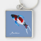 Koi fish waterverf fine art sleutelhanger (Voorkant)