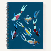 Koi Fish waterverf Notitieboek (Voorkant)