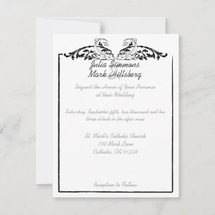 Koi Fish Wedding Invitations Kaart