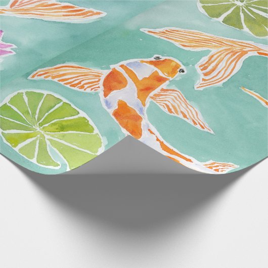Koi Fish Wrapping Paper Cadeaupapier (Hoek)