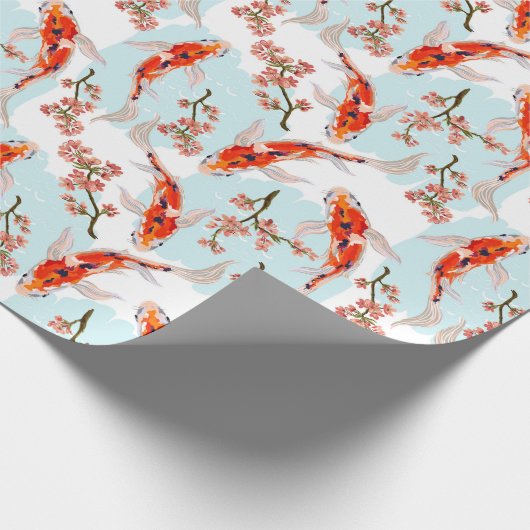 Koi Fish Wrapping Paper Cadeaupapier (Hoek)