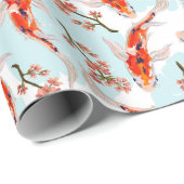 Koi Fish Wrapping Paper Cadeaupapier (Rol Hoek)