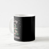 Koi Fish Xmas Tree Koi Carp Kerstboom Koffiemok (Voorkant links)