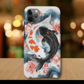 Koi Fish Yin Yang Lotus Art Case-Mate iPhone Case