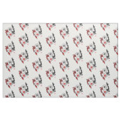 Koi Fish Yin Yang Motif Cloth Stof (Fat Quarter)