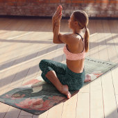 Koi Fish Yin Yang Waterlelie Gepersonaliseerde naa Yogamat