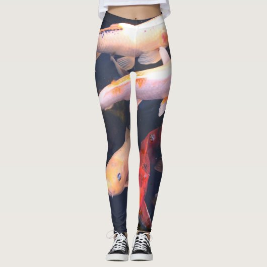Koi Fish Yoga-Leggings Leggings (Voorkant)