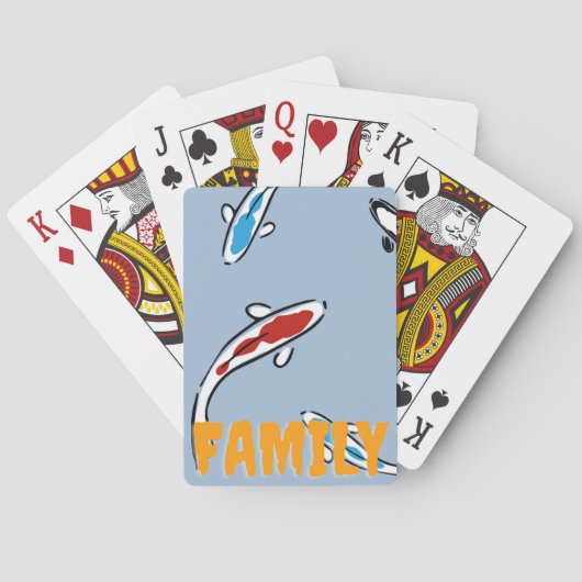 Koi Fish | Zazzle_Growshop. Pokerkaarten (Achterkant)