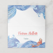 Koi Fish Zitplaatskaart Plaatskaartje (Buitenkant ongevouwen)