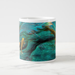 Koi Fish ZWEMMEN IN VREDE Grote Koffiekop