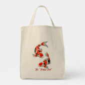 Koi "Fortune Fish" Tote Bag (Achterkant)