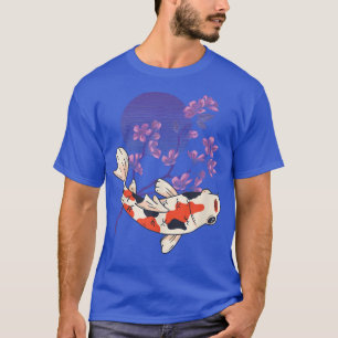 Koi Full Moon Cherry Blossom Nishikigoi Japans K T-shirt