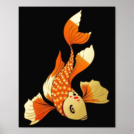 Koi Gold Fish Folie Afdrukken (Voorkant)
