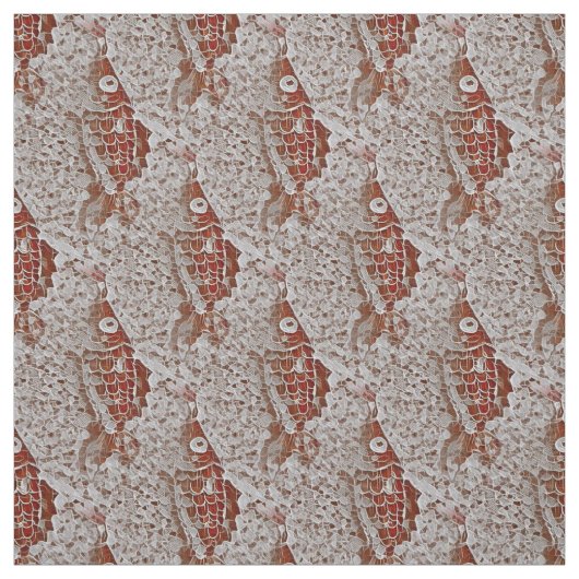 Koi Goldfish Lace Stof (Swatch)