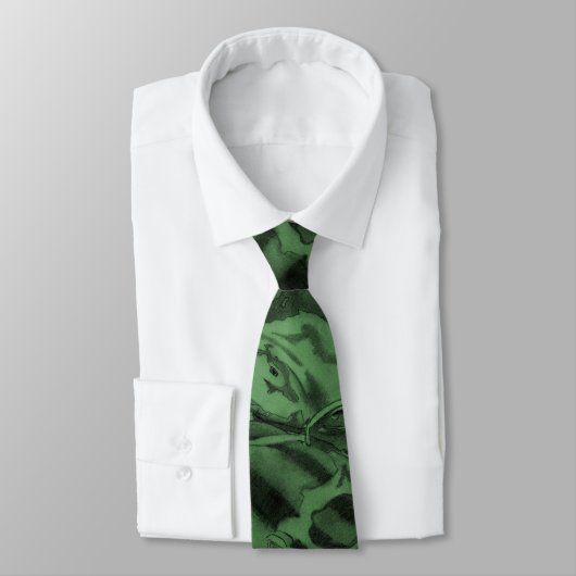 Koi (groen) stropdas (Gebonden)