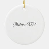 Koi Harmony: hartvormige kerst Keramisch Ornament (Achterkant)