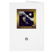 Koi in het Wenskaart van 'Happy Birthday' (Achterkant)