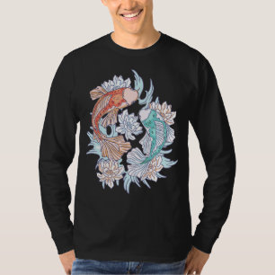 Koi in Ying & Yang stijl voor mannen, vrouwen en k T-shirt