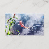 Koi in zwemwater visitekaartje (Achterkant)