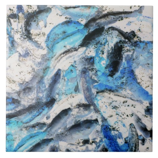 Koi Inverted Tegeltje (Voorkant)