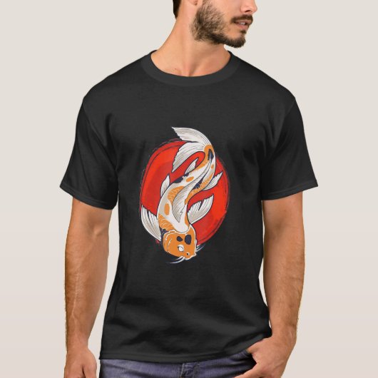 Koi Japans traditioneel Artwork Koi dragon Tattoo T-shirt (Voorkant)