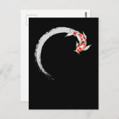 Koi Japanse Enso Circle Carp Fish Briefkaart (Voorkant / Achterkant)