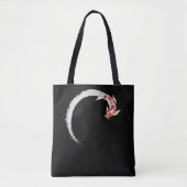 Koi Japanse Enso Circle Carp Fish Tote Bag (Voorkant)