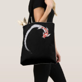 Koi Japanse Enso Circle Carp Fish Tote Bag (Dichtbij)