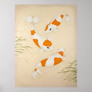 Koi Japanse Fishes Art Print