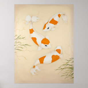 Koi Japanse Fishes Art Print