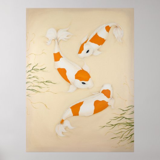 Koi Japanse Fishes Art Print (Voorkant)