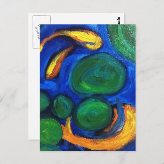 Koi Joy Briefkaart (Voorkant / Achterkant)