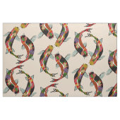 koi kamille stof (Fat Quarter)