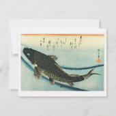 Koi (karper) - Japanse visafdruk van Hiroshige Kaart (Voorkant)
