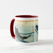 Koi (karper) - Japanse visafdruk van Hiroshige Mok (Voorkant links)