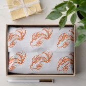 Koi Karper Karp #2 Doe-het-zelf Kleuren Oranje Tissuepapier (Geschenk)