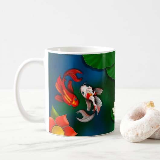 Koi Karper Koffiemok (Met donut)