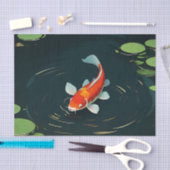 Koi Karper Lotusvijver Sereniteit Tissuepapier (Craft)