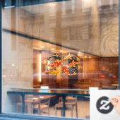 Koi karper raamsticker (Cafe Raam)