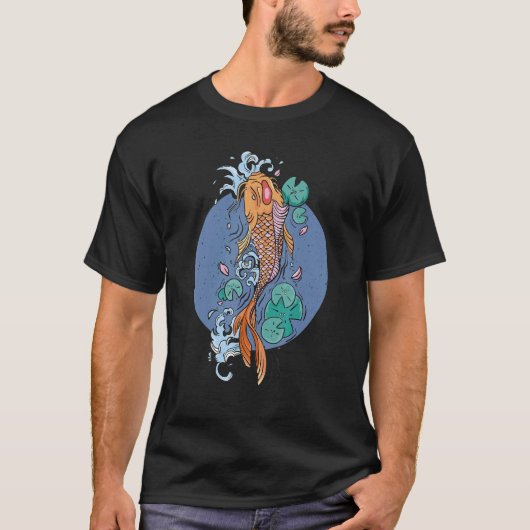 Koi Karper Siervis Japanse Vis Idee T-shirt (Voorkant)